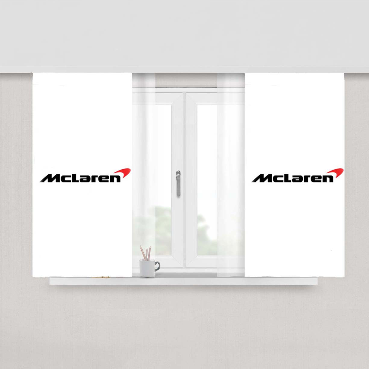 Mclaren Peach Skin Window Curtains