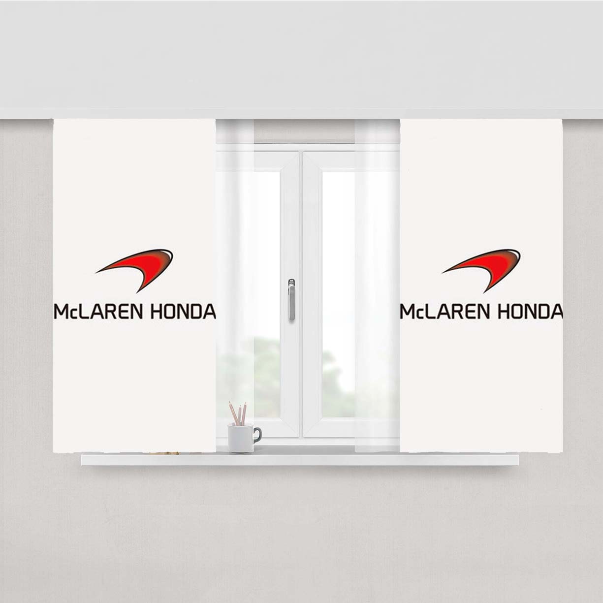 Mclaren Honda Peach Skin Window Curtains