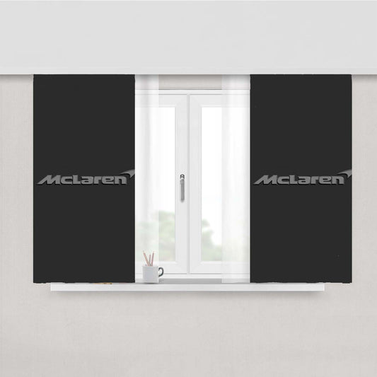 Mclaren Logo Grey Peach Skin Window Curtains