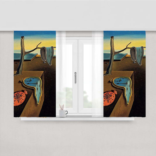 Melt Clock Salvador Pattern Peach Skin Window Curtains