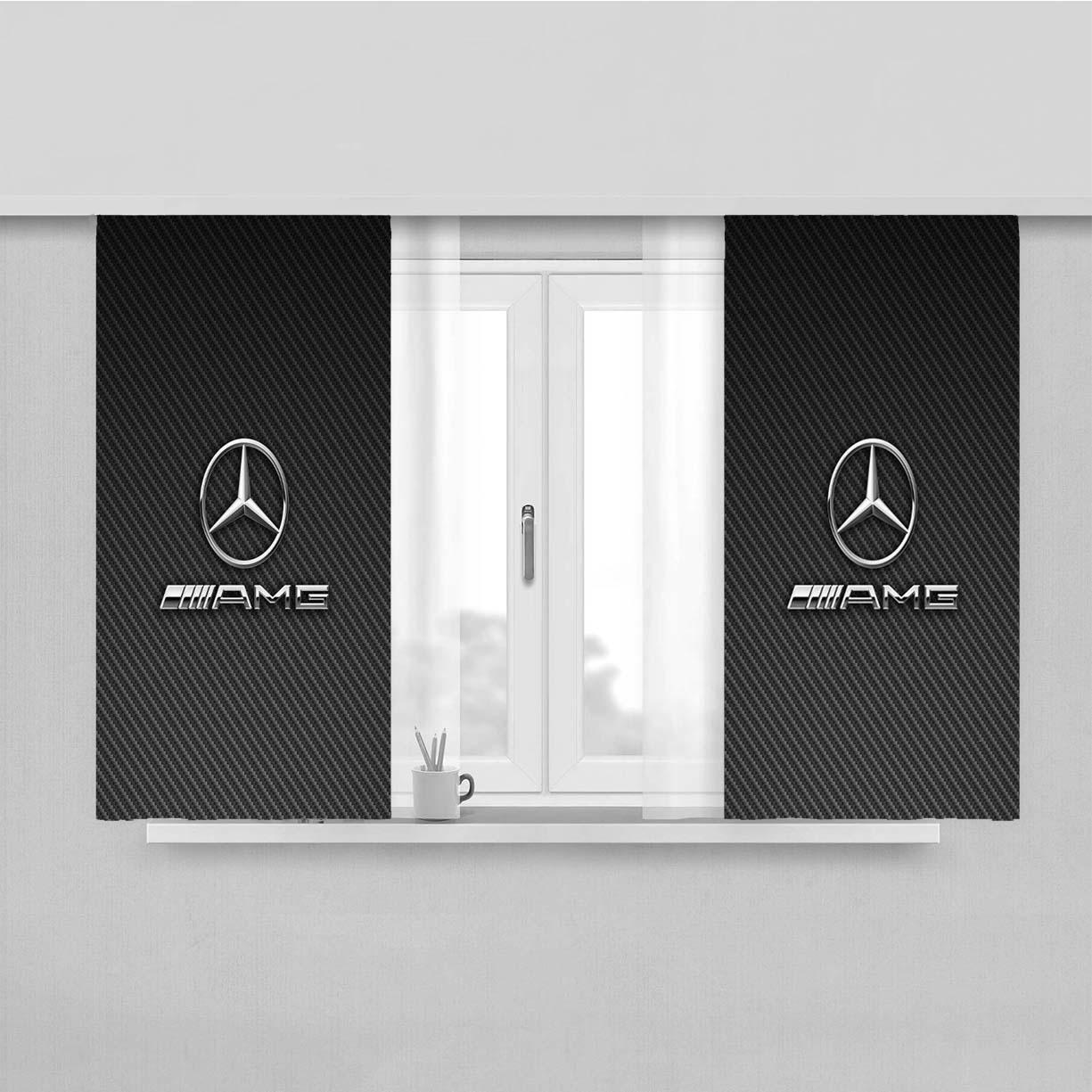 Mercedes Amg Carbon Peach Skin Window Curtains