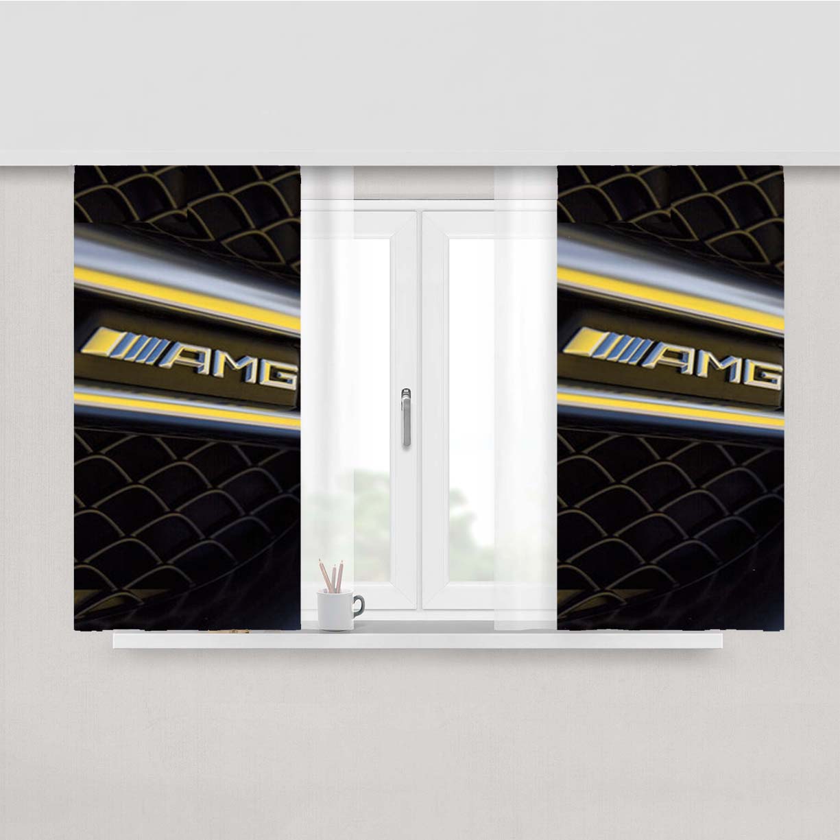 Mercedes Amg Gls63 Peach Skin Window Curtains