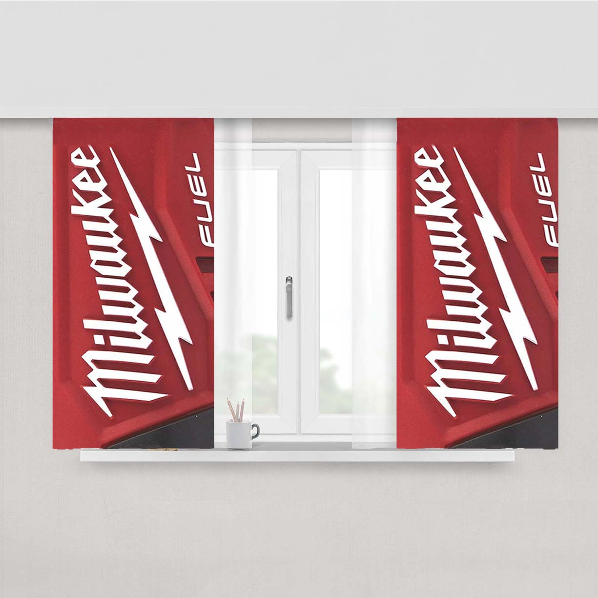 Milwaukee Tool Fuel Peach Skin Window Curtains