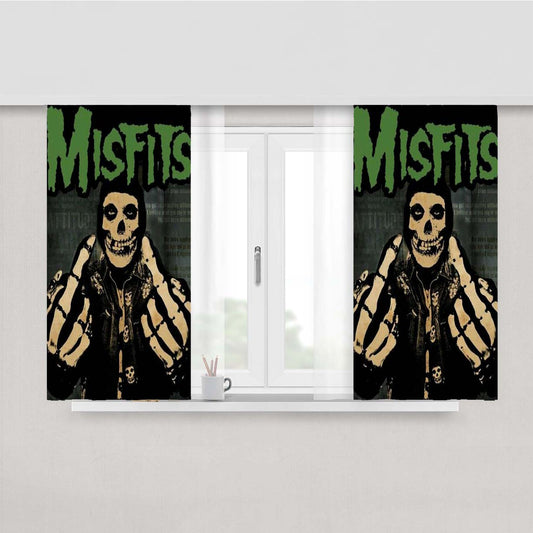 Misfits Peach Skin Window Curtains