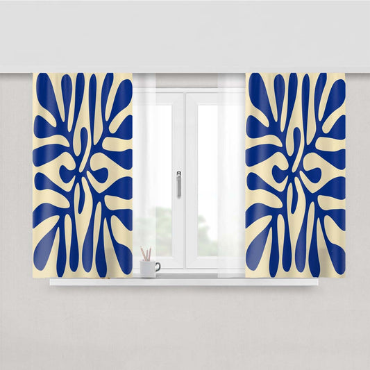 Modern Art Peach Skin Window Curtains