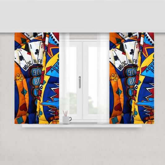Moschino Pattern Blanket Wallpaper Peach Skin Window Curtains