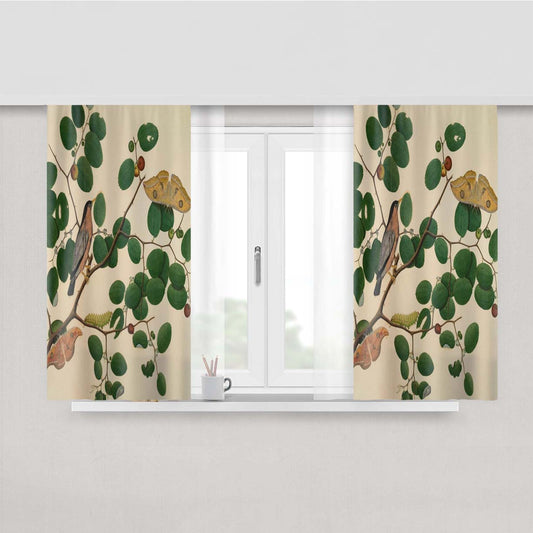 Nature Peach Skin Window Curtains