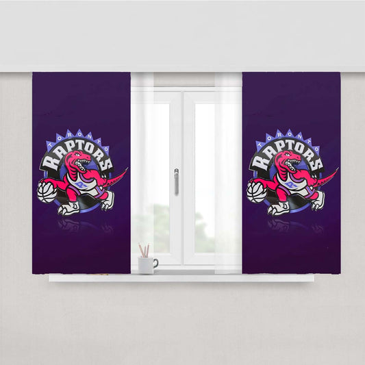 Nba Toronto Raptors Basketball 002 Peach Skin Window Curtains