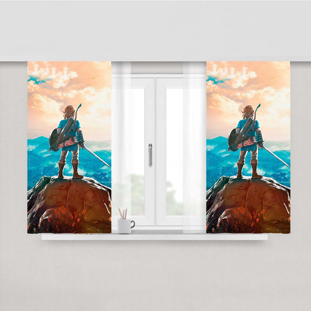 New Legend Of Zelda Peach Skin Window Curtains