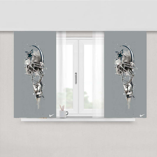 Nfl Nike Football Peach Skin Window Curtains