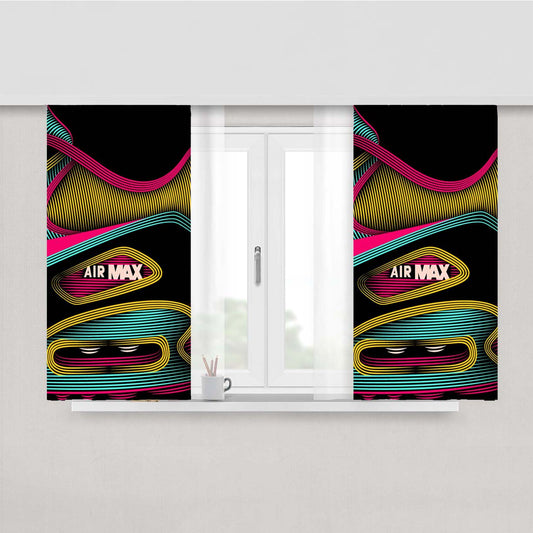 Nike Air Max Texture Peach Skin Window Curtains