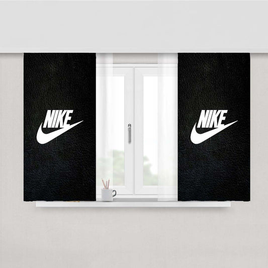 Nike Carbon Art Peach Skin Window Curtains
