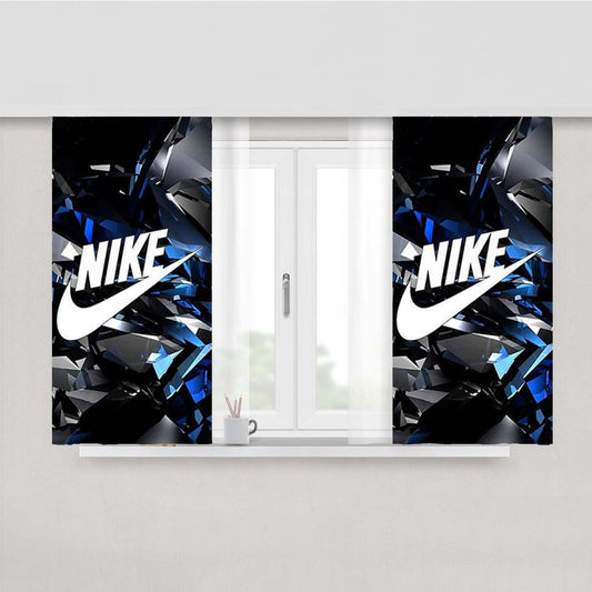 Nike Crystal Logo Peach Skin Window Curtains