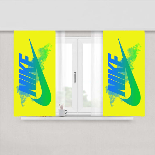Nike Neon Peach Skin Window Curtains