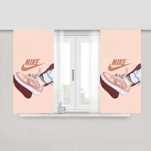 Nike Peach Shoes Peach Skin Window Curtains