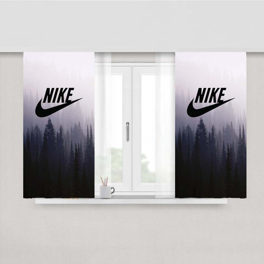 Nike Pine Forest Peach Skin Window Curtains