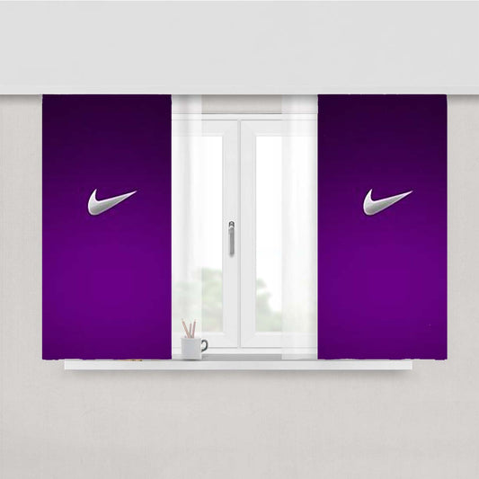 Nike Purple Peach Skin Window Curtains