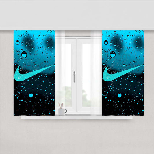 Nike Rain Peach Skin Window Curtains