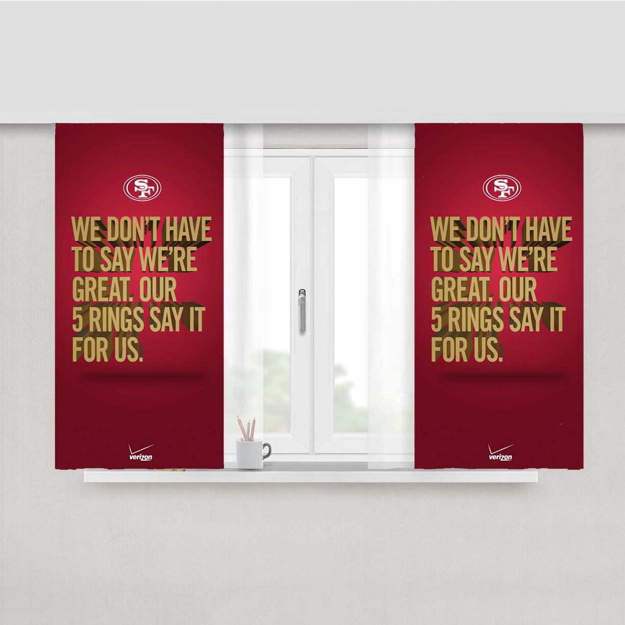 Nike Sf Peach Skin Window Curtains