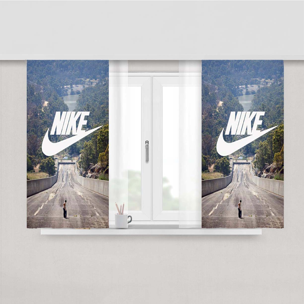 Nike Skateboards Peach Skin Window Curtains