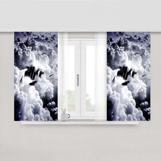Nike Sky Art Peach Skin Window Curtains
