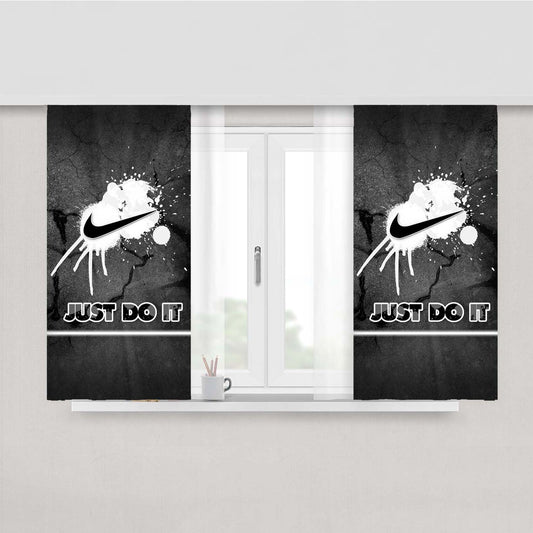 Nike Splash Peach Skin Window Curtains