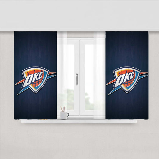 Oklahoma City Thunder Peach Skin Window Curtains