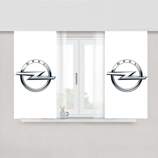 Opel White Peach Skin Window Curtains