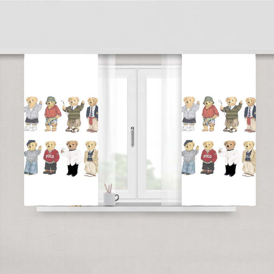 Original Bears Polo Ralph Lauren Peach Skin Window Curtains