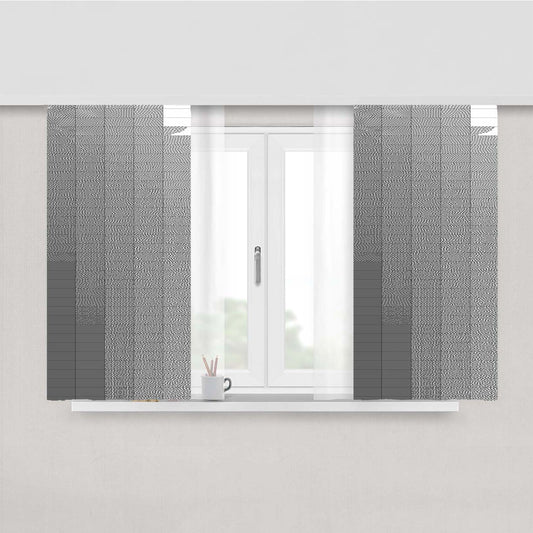 Pattern Art A Blue Peach Skin Window Curtains