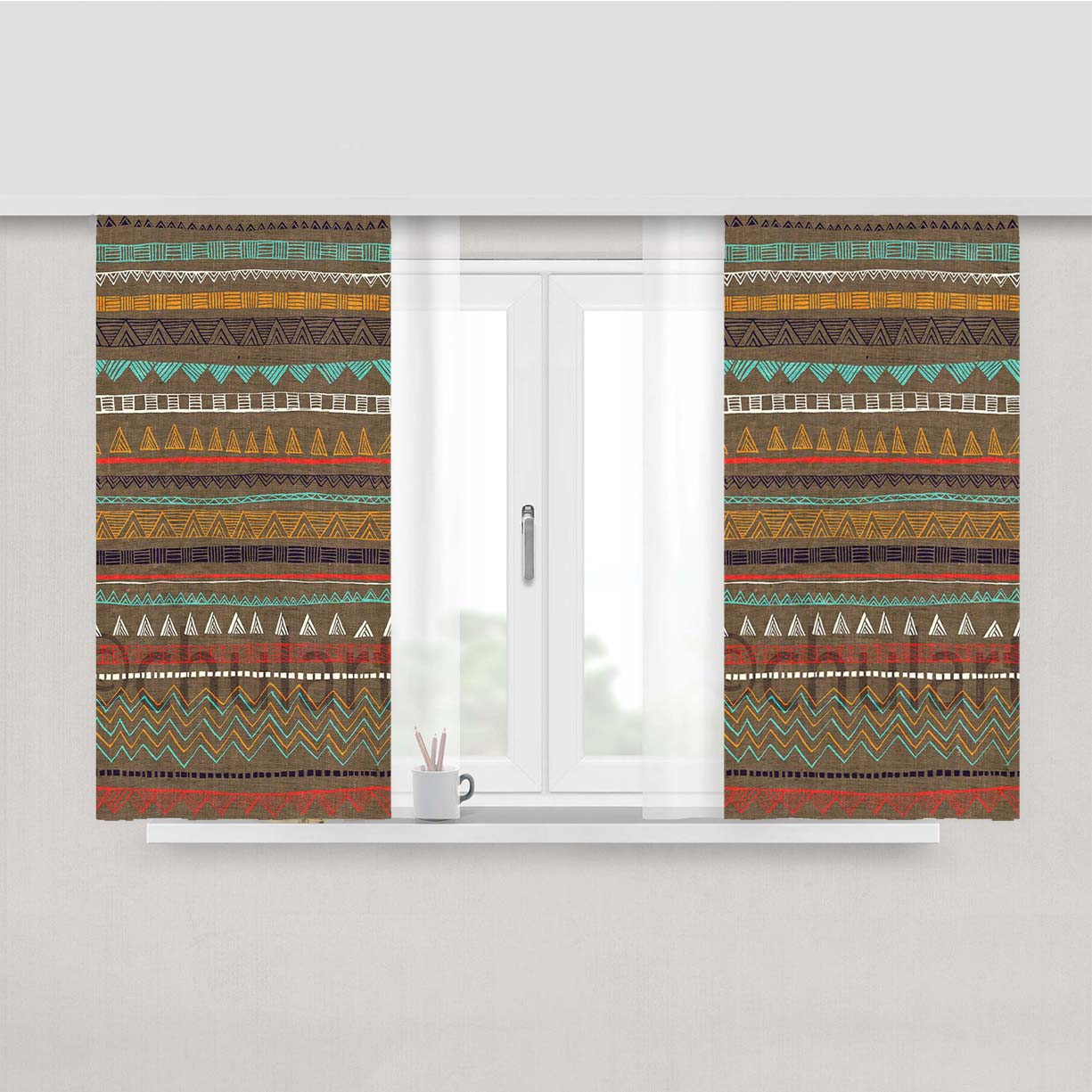 Pattern Chulart Peach Skin Window Curtains
