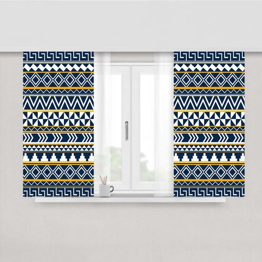 Pattern Classic No Crime Peach Skin Window Curtains