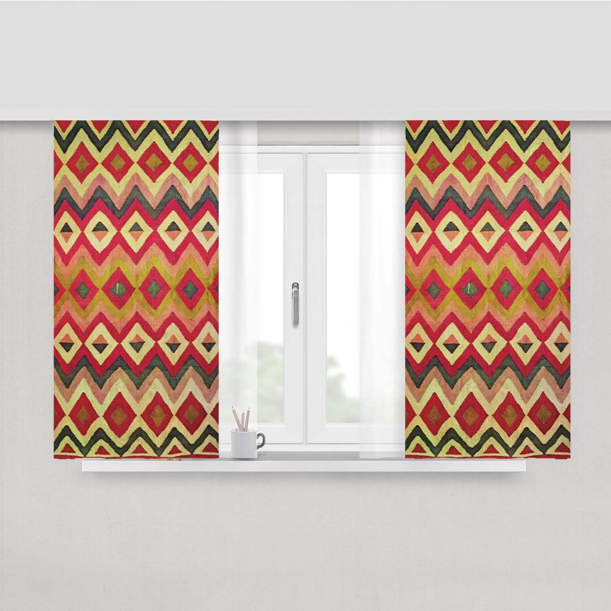Pattern Skin Know Bath Peach Skin Window Curtains