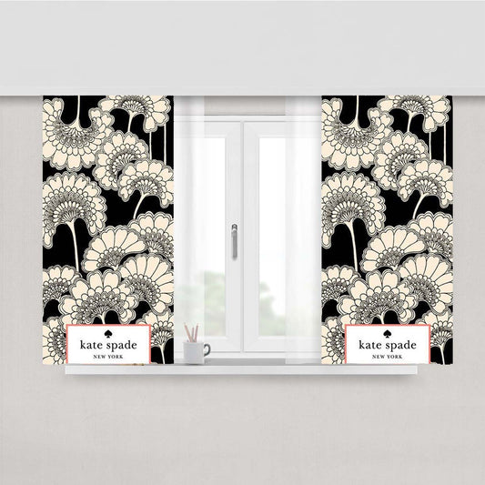 Pattern Style Katespade Flowers Peach Skin Window Curtains
