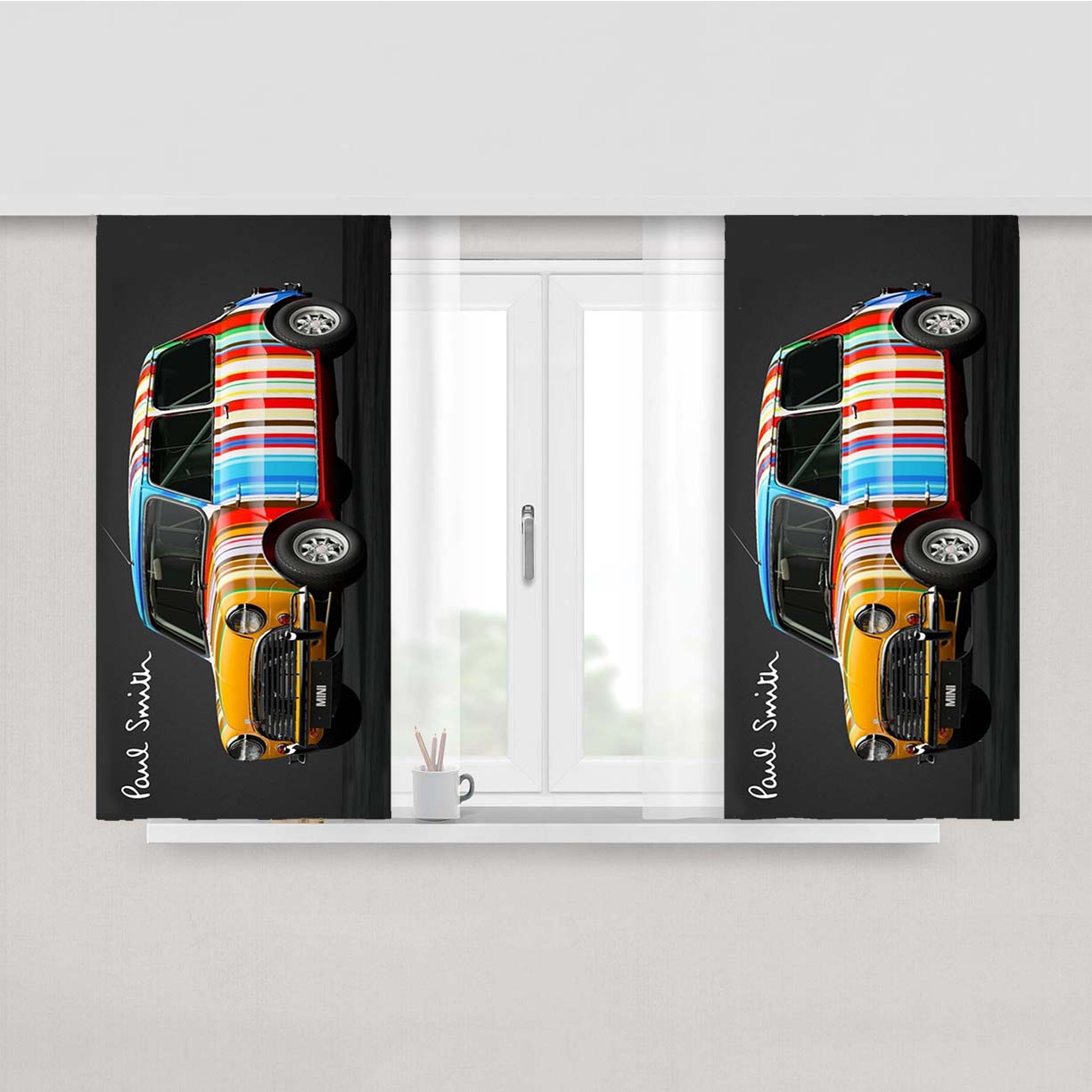 Paul Smith Car Peach Skin Window Curtains