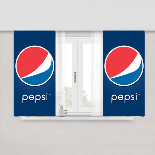 Pepsi Art Peach Skin Window Curtains