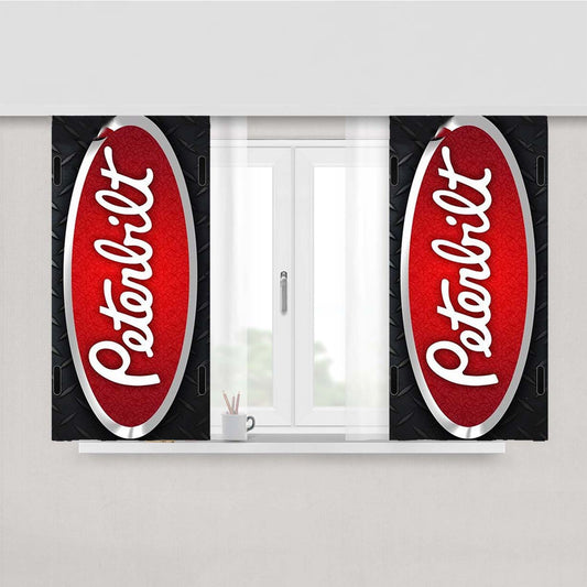 Peterbilt Peach Skin Window Curtains