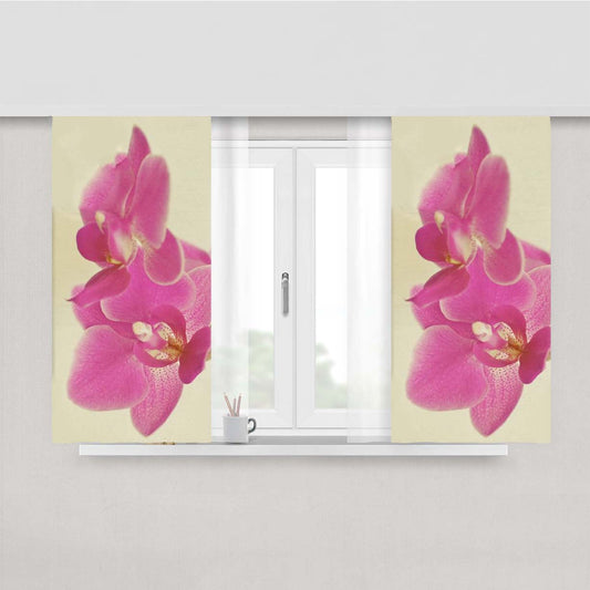 Pink Orchid Peach Skin Window Curtains