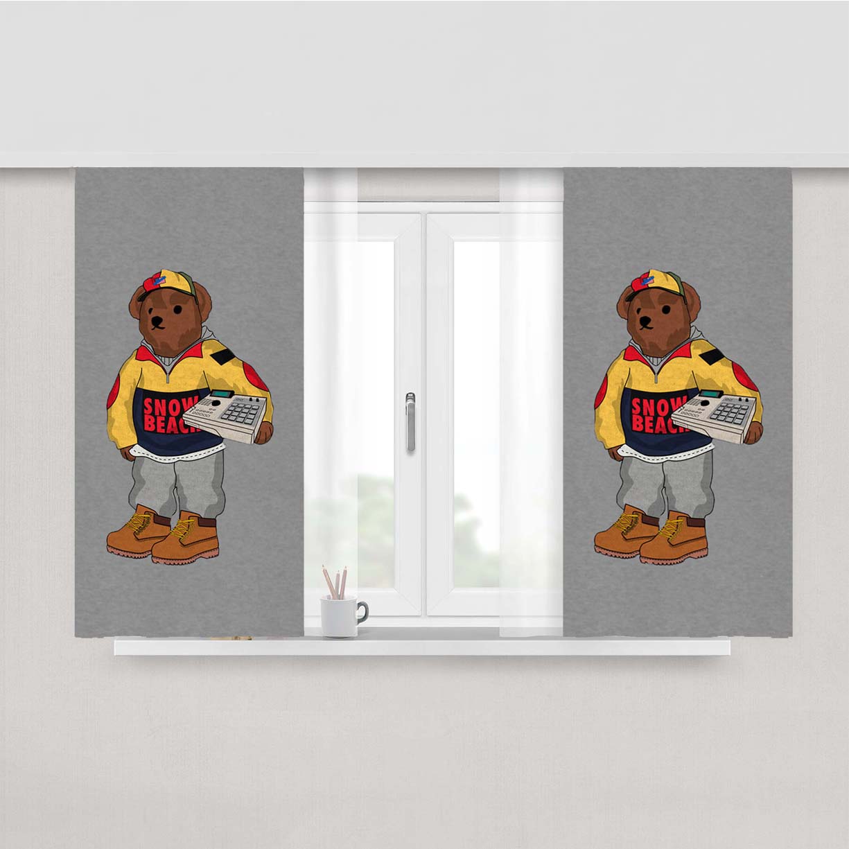 Polo Ralph Lauren Snow Beach Peach Skin Window Curtains
