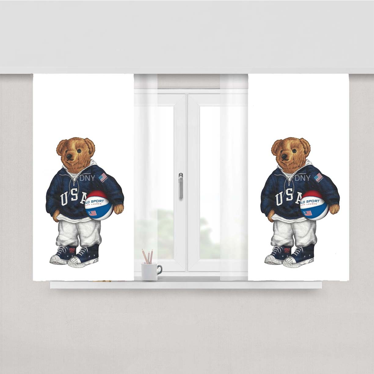 Polo Sweater Ralph Laurens Basketball Peach Skin Window Curtains
