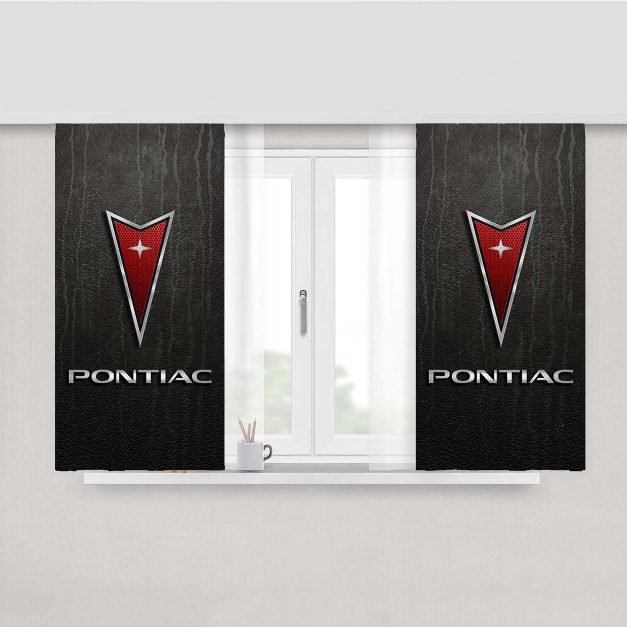 Pontiac Peach Skin Window Curtains