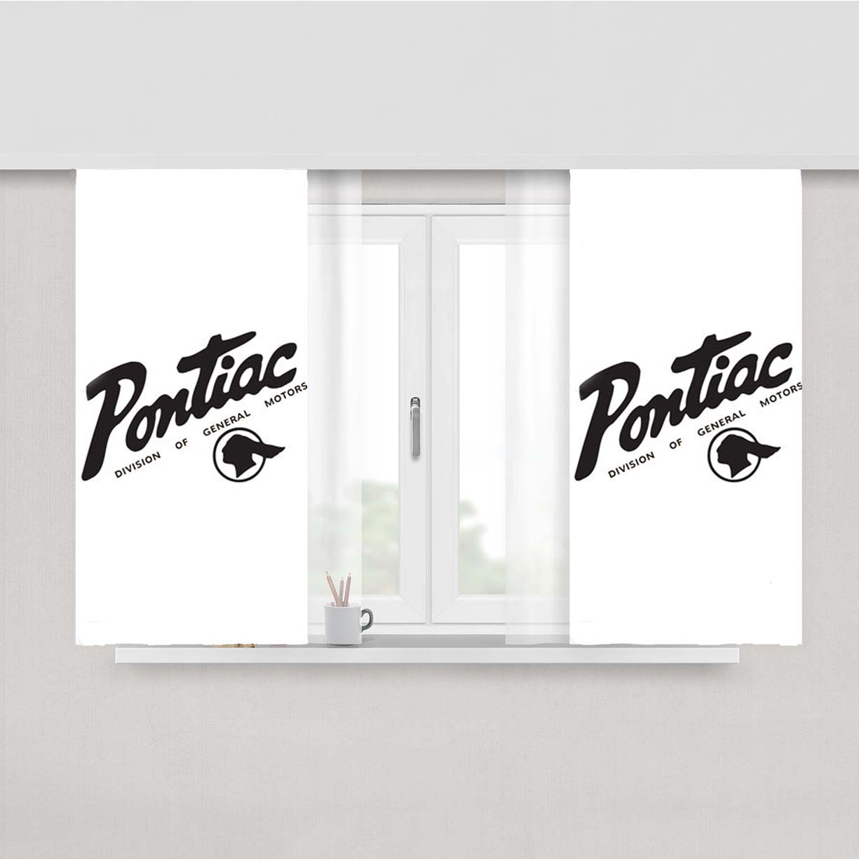 Pontiac Division Of General Motors Peach Skin Window Curtains