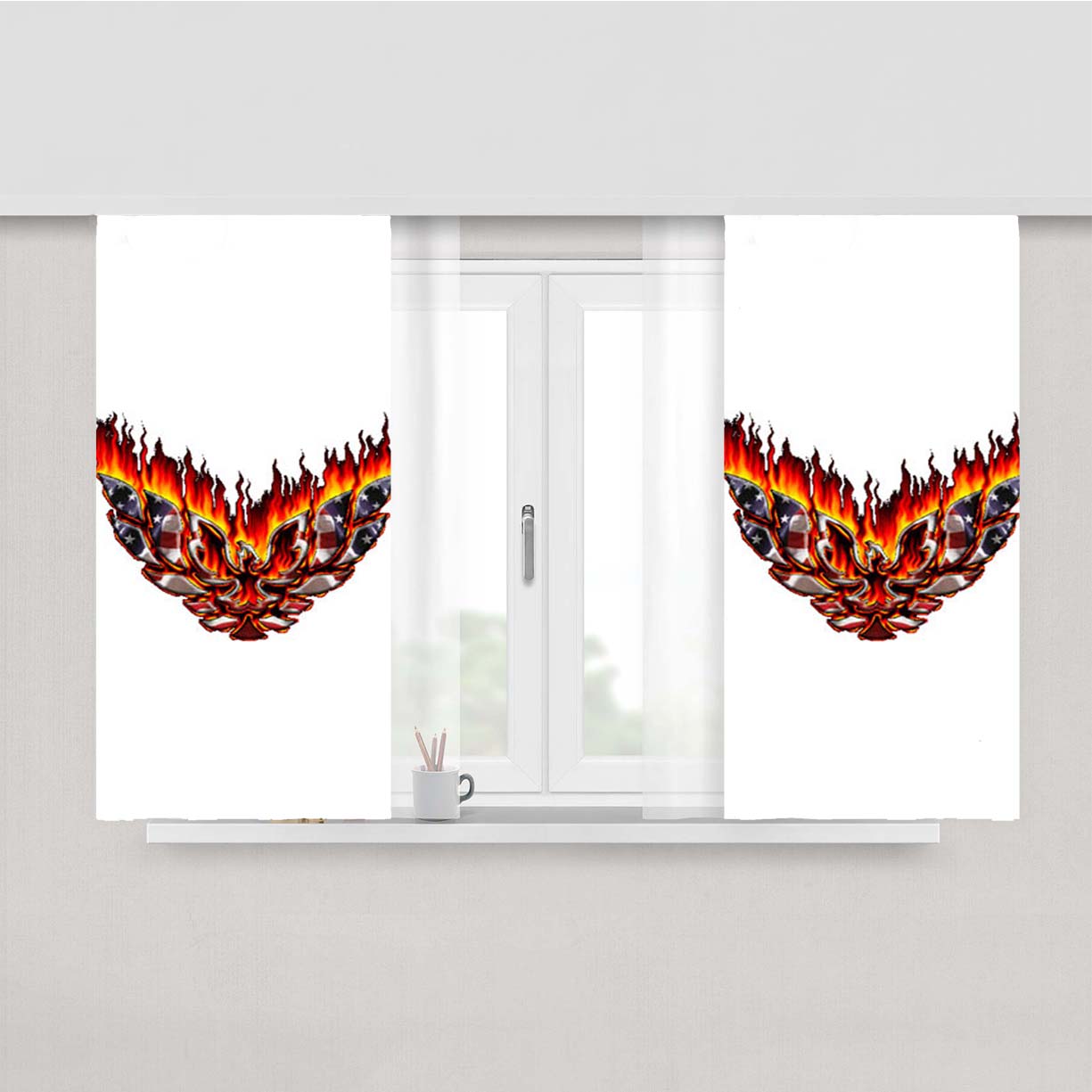 Pontiac Firebird America Peach Skin Window Curtains