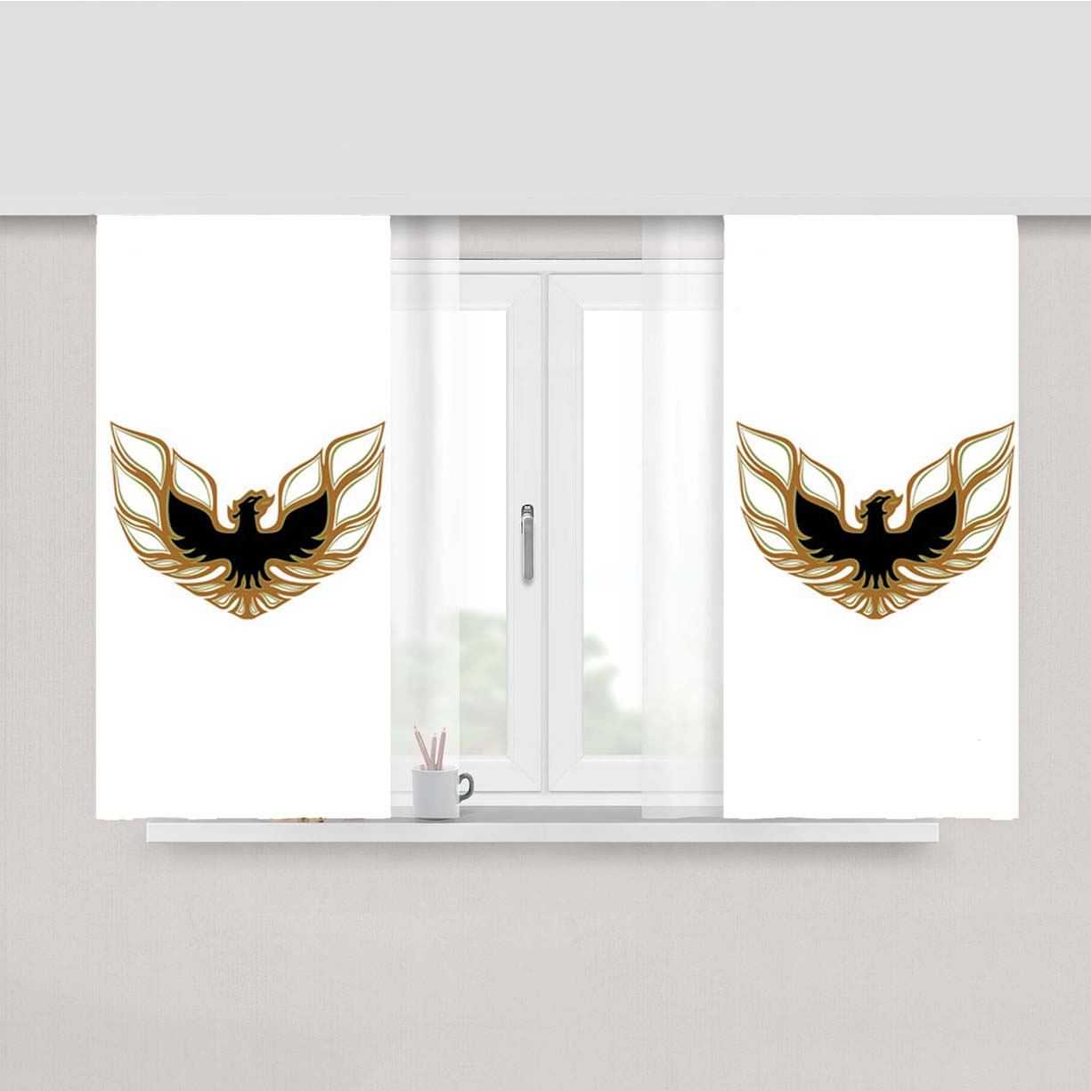 Pontiac Firebird Gold Peach Skin Window Curtains
