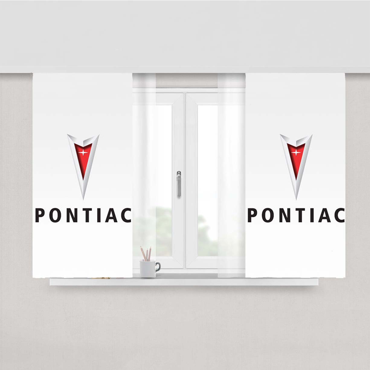Pontiac Icon Peach Skin Window Curtains