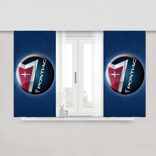 Pontiac Symbol Peach Skin Window Curtains