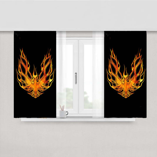 Pontiac Trans Am Decal Peach Skin Window Curtains