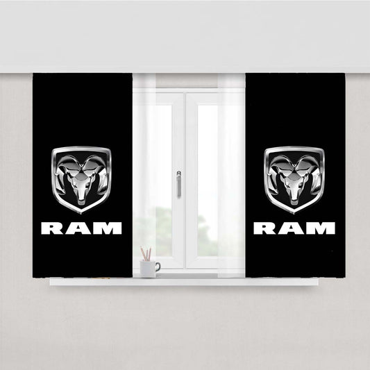 Ram Dodge Ram Peach Skin Window Curtains
