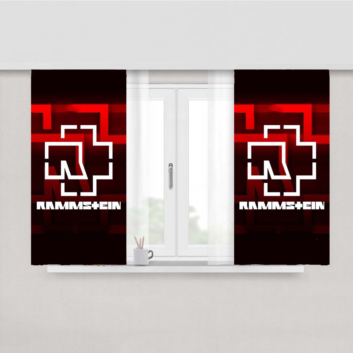 Rammstein Peach Skin Window Curtains