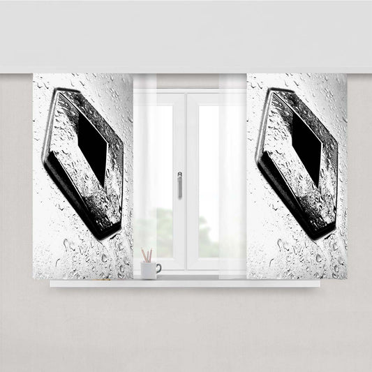 Renault Emblem After Rain Peach Skin Window Curtains